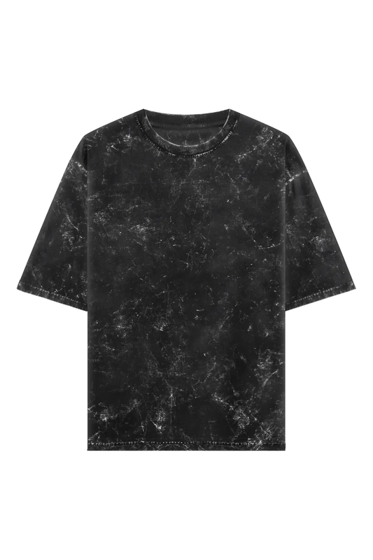 7husky-Men's Oversized Acid Wash T-Shirt