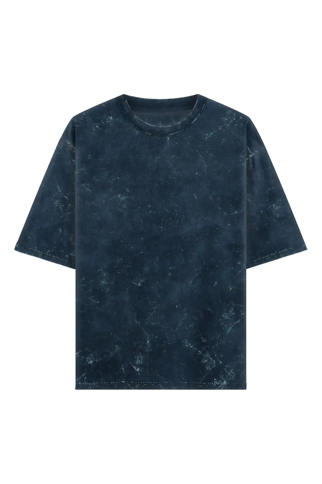 7husky-Men's Oversized Acid Wash T-Shirt