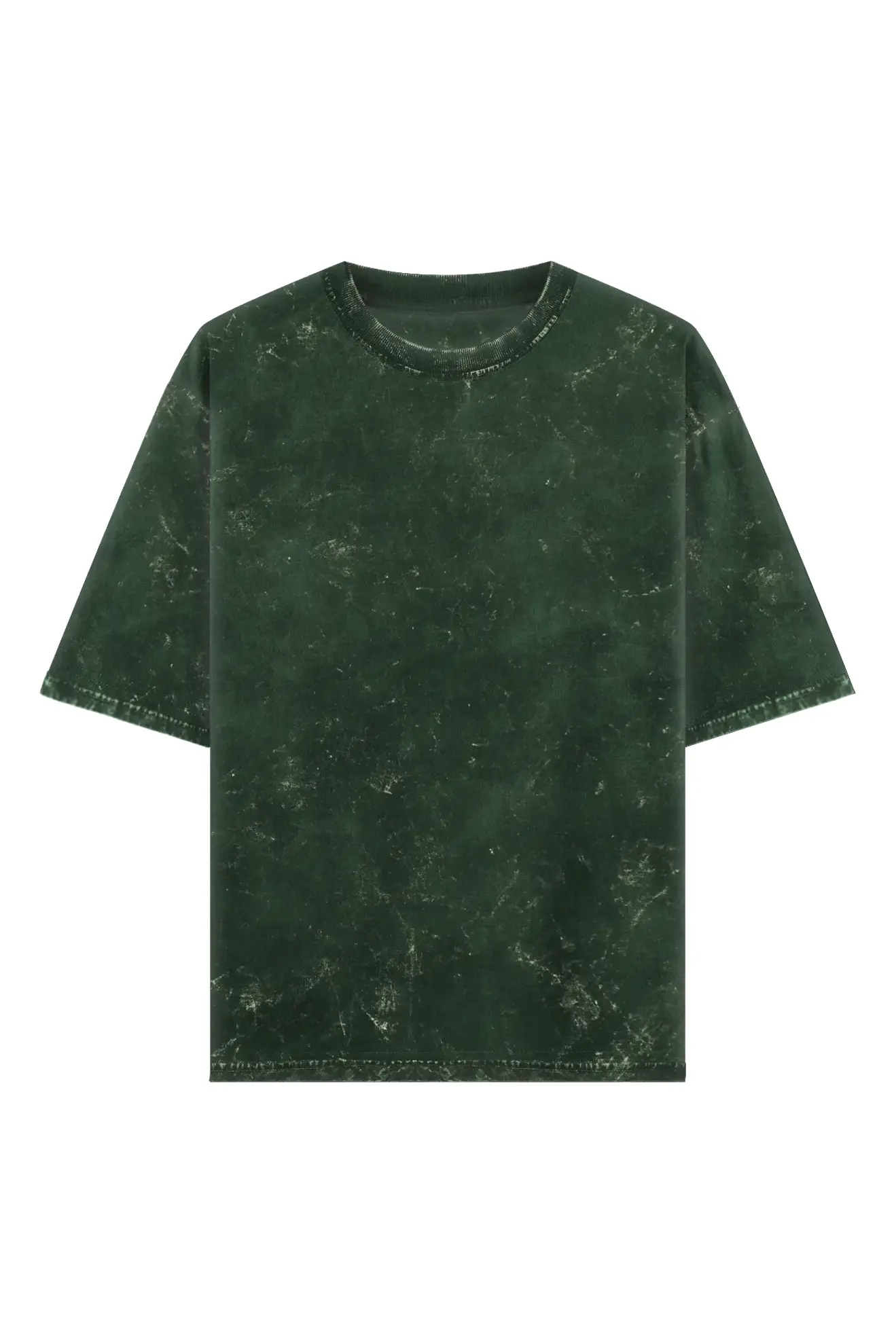 7husky-Men's Oversized Acid Wash T-Shirt