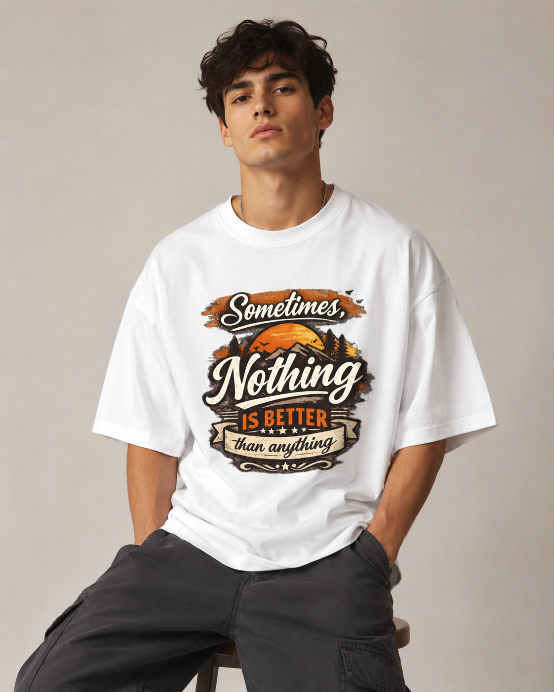 The Art of Nothing Oversized T-Shirt