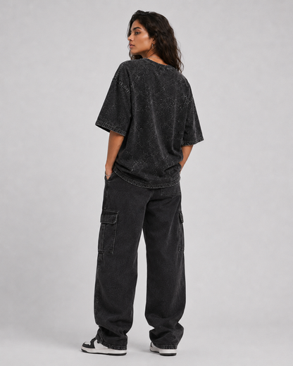 Grind Acid Washed Oversized Tee