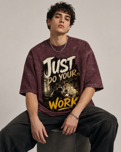 Unisex Acid Washed Oversized Tee