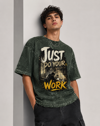 Unisex Acid Washed Oversized Tee