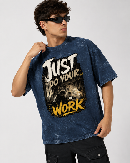 Unisex Acid Washed Oversized Tee