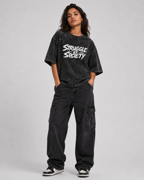Acid Washed Oversized Tee