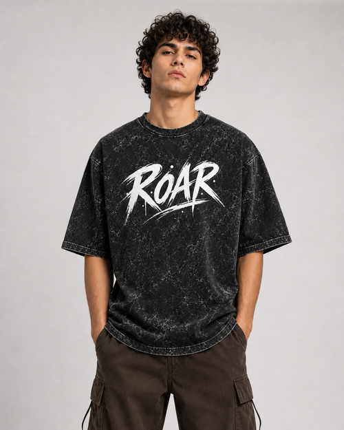 ROAR – Unleashed Acid Washed T-Shirt