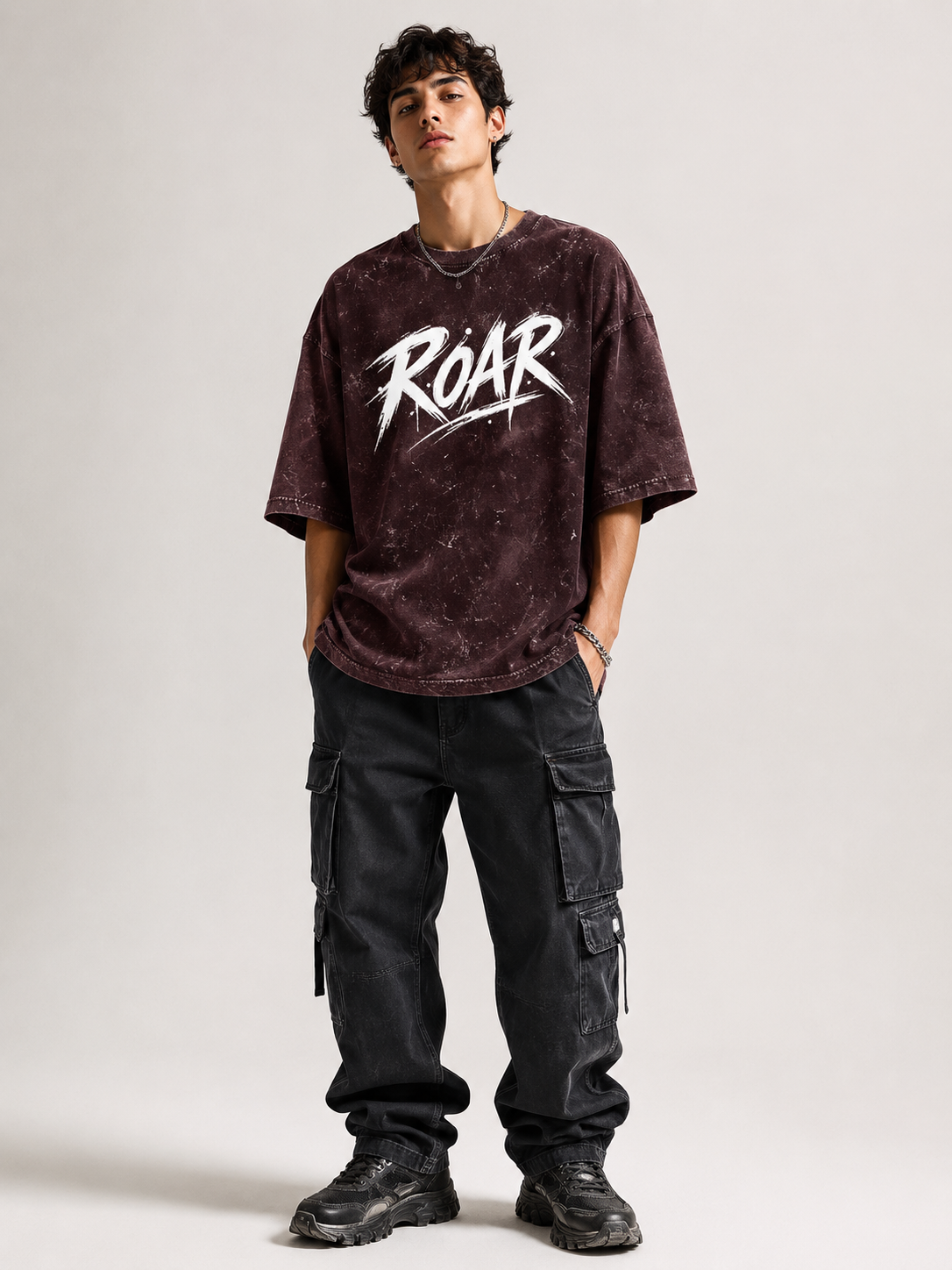 ROAR – Unleashed Acid Washed T-Shirt
