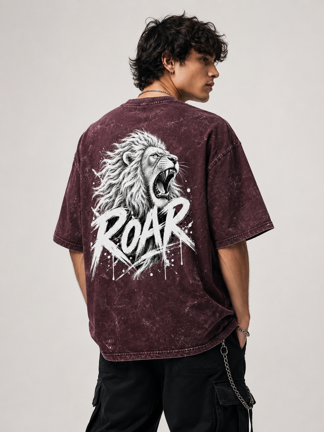 ROAR – Unleashed Acid Washed T-Shirt