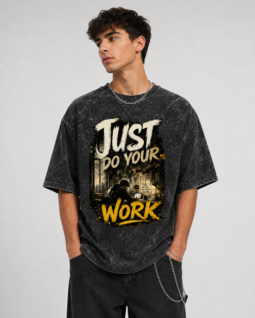 Unisex Acid Washed Oversized Tee