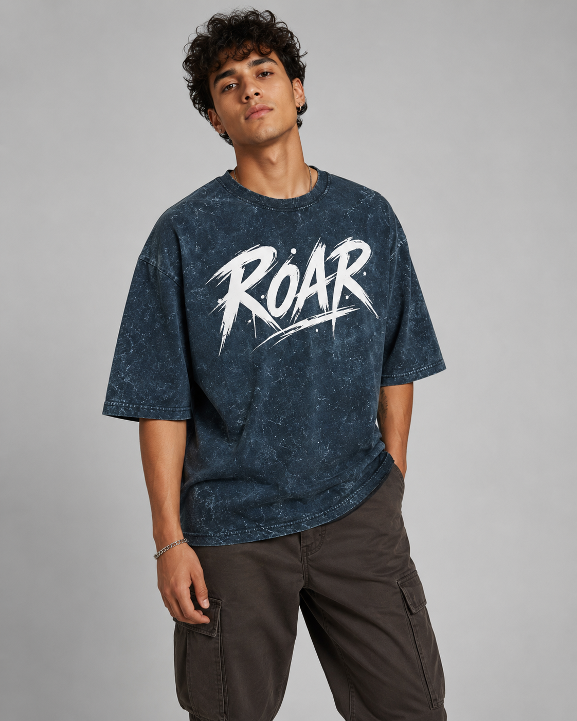 ROAR – Unleashed Acid Washed T-Shirt