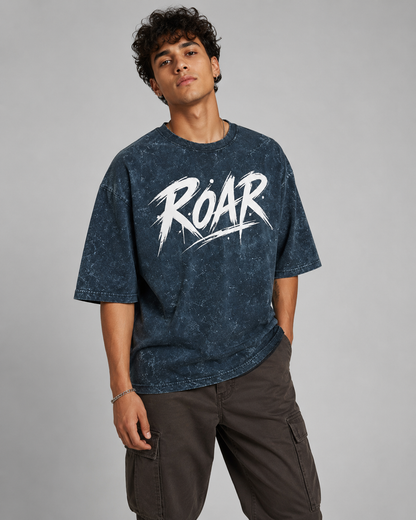 ROAR – Unleashed Acid Washed T-Shirt