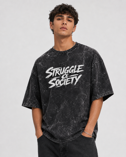 Unisex Acid Washed Oversized Tee